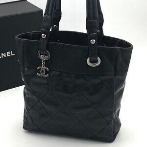 Chanel Paris Biarritz PM Tote Black